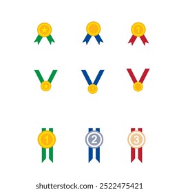  Medal art, vector, Icon, Photos set