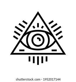 vector de icono de línea astrológica de medalla. signo astrológico de medalla. símbolo de contorno aislado ilustración negra