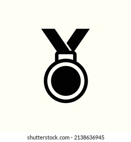medal award icon isolated vector. achievement, badge, championship, challenge, ribbon 