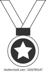 Medal award icon vector, prize icon