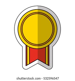 medal award isolated icon vector illustration design