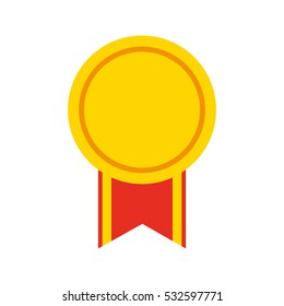 medal award isolated icon vector illustration design