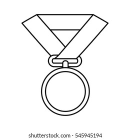 medal award isolated icon vector illustration design