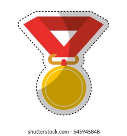 medal award isolated icon vector illustration design