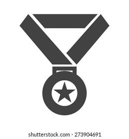 Medal, award, prize, win icon vector image. Can also be used for sports, fitness, recreation. Suitable for web apps, mobile apps and print media.