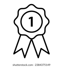 Medal Award Trophy icon logo design vector template illustration. EPS 10