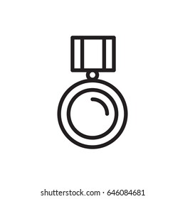 Medal, award, trophy icon vector