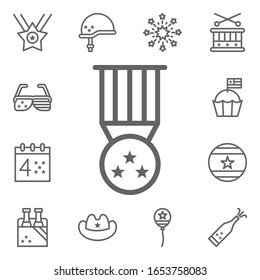 Medal, Award, USA icon. 4th of July icons universal set for web and mobile