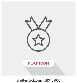 Medal award vector icon