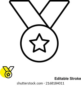 Medal Award Vector Line Icon