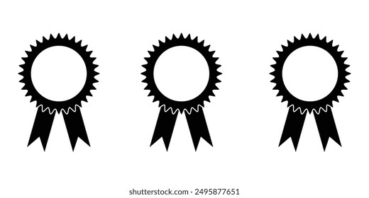 Medal badge icon set. vector design eps 10