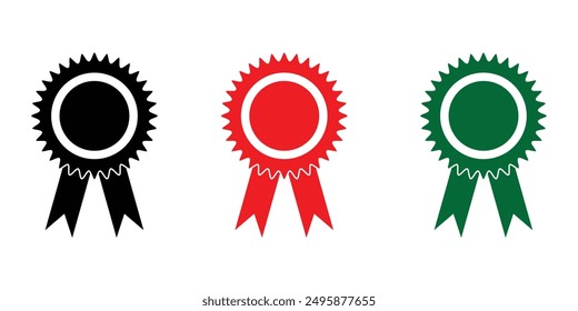 Medal badge icon set. vector design eps 10