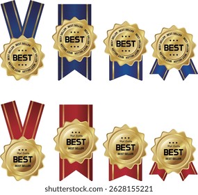 Medal with 'BEST' text, symbolizing top achievement.