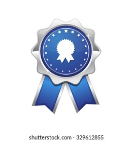 Medal blue Vector Icon Design