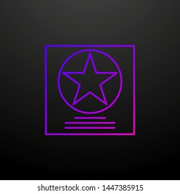 medal certificate nolan icon. Elements of awards set. Simple icon for websites, web design, mobile app, info graphics