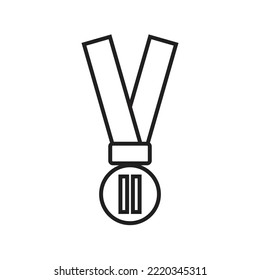 Medal of the champion vector illustration