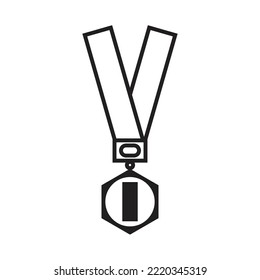 Medal of the champion vector illustration