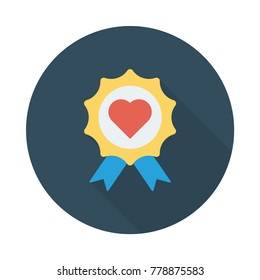 medal circle flat