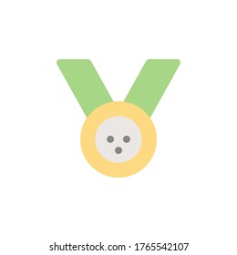 Medal colored icon. Simple colored element illustration. Medal concept symbol design from golf set. Can be used for web and mobile