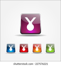 Medal Colorful Vector Icon Design