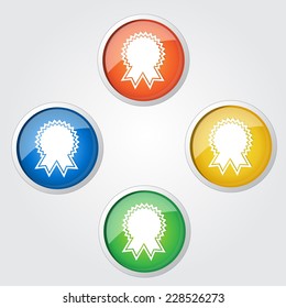 Medal Colorful Vector Icon Design