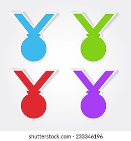 Medal Colorful Vector Icon Design