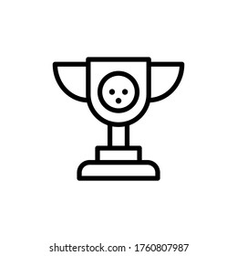 Medal concept line icon. Simple element illustration. Medal concept outline symbol design from golf set. Can be used for web and mobile
