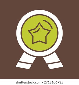 Medalla Vector creativo icono gráfico