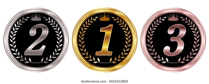 Medalla Corona de Oro Icono de Plata