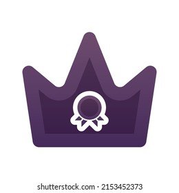 medal crown gradient logo design modern template icon