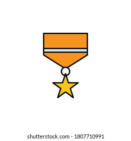 medal, death outline icon. detailed set of death illustrations icons. can be used for web, logo, mobile app, UI, UX