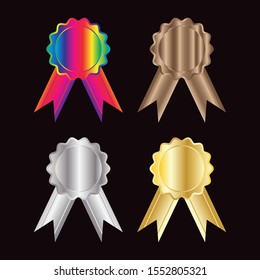 medal design icon vector image