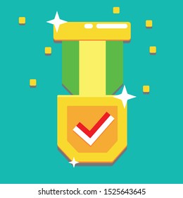 Medal design. Vector Illustration style
