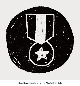 Medal doodle drawing