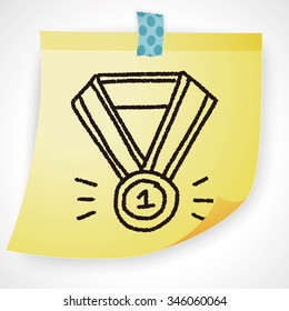 Similar Images, Stock Photos & Vectors of Medal doodle drawing