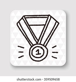 Medal doodle drawing