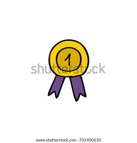medal doodle icon
