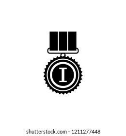 Medal for first place icon. Element of winner award. Premium quality graphic design icon. Signs and symbols collection icon for websites, web design, mobile app on white background