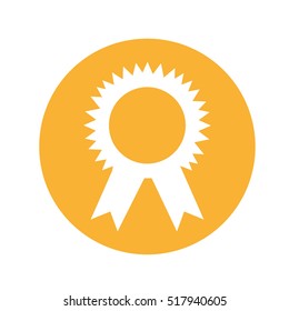 medal first place isolated icon vector illustration design