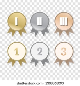 Medal. Flat abstract illustration