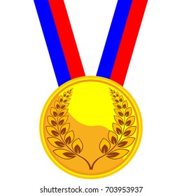 Medal in flat design