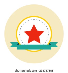 Medal flat Icon. 