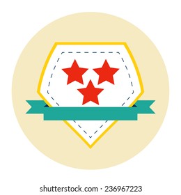 Medal flat Icon. 