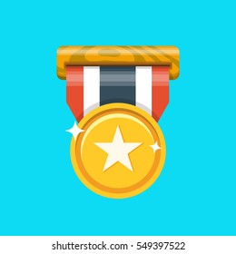 Medal flat icon
