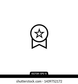 medal flat icon; medal vector