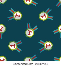 medal flat icon,eps10 seamless pattern background