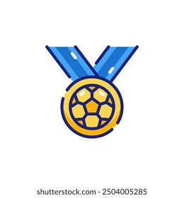 Medal for Football Vector Icon