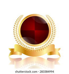 Medal frame gold