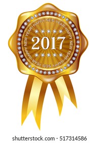
Medal frame icon New Year