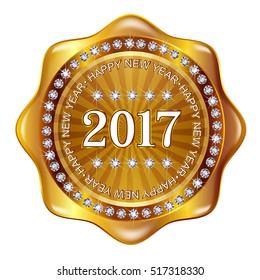 
Medal frame icon New Year